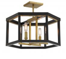 Minka 2114-726 - Union Estates - 4 Lights Semi Flush