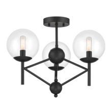 Minka 2799-66A - 3 LIGHT, SEMI FLUSH FIXTURE IN METAL