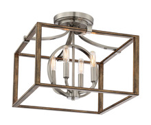 Minka 4013-280 - Country Estates - 4 Light Semi Flush