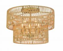 Minka 5043-695 - Bungalow Heaven - 20" 5 Light Flush Mount