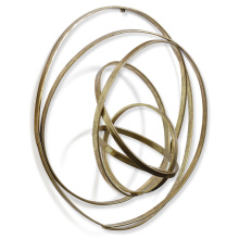 Art by PARK HFW42918 - Wall Art Gold Metal Rings