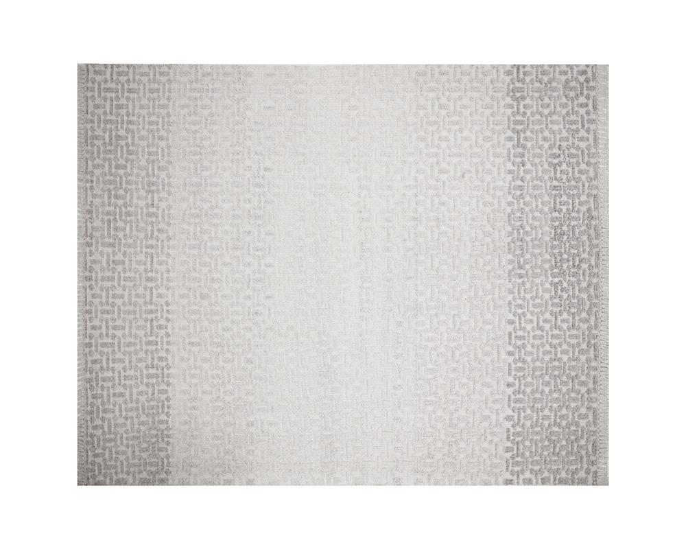 INGRID HAND-KNOTTED RUG - GREY / IVORY - 8' X 10'