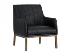 Sunpan 102582 - Wolfe Lounge Chair - Vintage Black