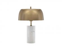 Sunpan Lights 106980 - ALUDRA TABLE LAMP - WHITE MARBLE - GOLD