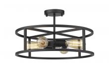 True Light Co. TRS1318BK - Ringo Semi-Flush Mount