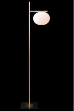 Mobital ALF-EGGY-GOPA-1L - EGGY    Floor Lamp 1 Bulb White Glass Polished Gold Base