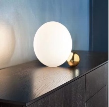 Mobital ALT-ANNI-COPP-OPAL - ANNIE    Table Lamp White Glass Copper Base