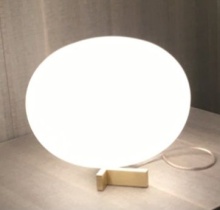 Mobital ALT-EGGY-GOPA- - EGGY    Table Lamp White Glass Polished Gold Base
