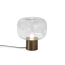 Mobital ALT-GLOW-CLEA-LOW9 - GLOW    Table Lamp Low Clear Glass Matte Brass Frame