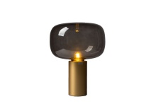 Mobital ALT-GLOW-SMGR-TALL9 - GLOW    Table Lamp Tall Smoke Glass Matte Brass Frame