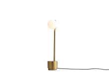 Mobital ALT-PLUT-BRAS- - PLUTO    Table Lamp White Glass Brass Powder Coated Frame