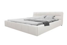 Mobital BED-BUBB-ALMI-QUEEN - BUBBLE    Storage Bed Queen Almond Milk Fabric
