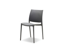 Mobital DCH-VATA-GREY- - VATA    Stackable  Dining Chair Grey Polypropelene , Indoor-Outdoor