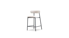 Mobital DCS-CLEO-BISB-PCBLA - CLEO      Counter Stool Biscuit Beige Fabric Black PC Frame