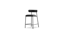 Mobital DCS-CLEO-BLAC-PCBLA - CLEO      Counter Stool Black Leatherette Black PC Frame