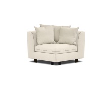 Mobital SEC-PLAT-STON-CORNE - PLATEAU      Corner Stone Wheat Fabric Black Powder Coated  Legs