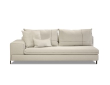 Mobital SEC-PLAT-STON-LAF - PLATEAU      LAF 2-Seater  Stone Wheat Fabric Black Powder Coated  Legs