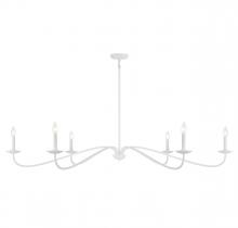 Savoy House M100119BQW - 6-Light Chandelier in Bisque White