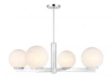 Savoy House M100123CH - 4-Light Chandelier in Chrome