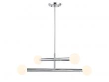 Savoy House M100133CH - 4-Light Chandelier in Chrome