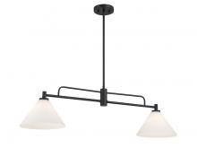 Savoy House M100136MBK - 2-Light Linear Chandelier in Matte Black