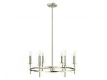 Savoy House M100140BN - 6-Light Chandelier in Brushed Nickel