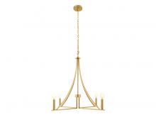 Savoy House M100141NB - 4-Light Chandelier in Natural Brass