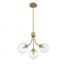 Savoy House M10057NB - 3-Light Chandelier in Natural Brass