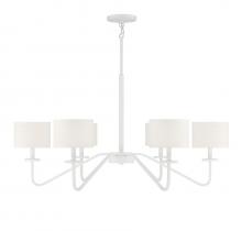 Savoy House M10092BQW - 6-Light Chandelier in Bisque White