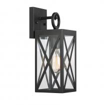 Savoy House M50027BK - 1-Light Outdoor Wall Lantern in Black