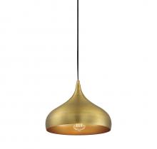 Savoy House M70075NB - 1-Light Plug-In Mini Pendant in Natural Brass
