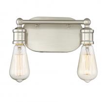Savoy House M80011BN - 2-Light Bathroom Vanity Light in Brushed Nickel