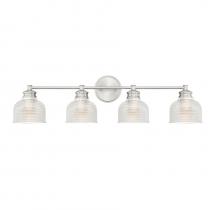 Savoy House M80036BN - 4-Light Bathroom Vanity Light in Brushed Nickel