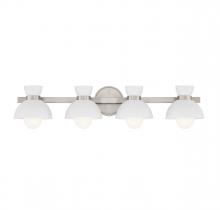 Savoy House M80076BN - 4-Light Bathroom Vanity Light in Brushed Nickel