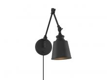 Savoy House M90089MBK - 1-Light Adjustable Wall Sconce in Matte Black (Set of 2)