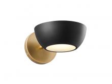 Savoy House M90113MBKNB - 1-Light Wall Sconce in Matte Black and Natural Brass