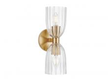 Savoy House M90121NB - 2-Light Wall Sconce in Natural Brass