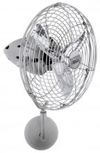 Matthews Fan Company BP-BN-MTL - Bruna Parede wall fan in Brushed Nickel finish.