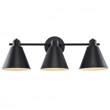 Trans Globe 22593 BK - 3LT VANITY-METALSHADES-BK