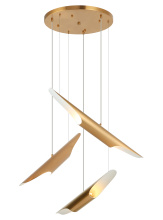 Matteo C32416AG - Stylus Aged Gold Brass Chandelier