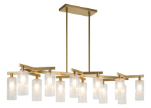 Matteo C60812AG - Kristof Aged Gold Brass Chandelier