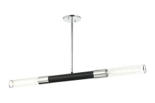 Matteo C61202MBCH - Tubo Matte Black + Chrome Pendant