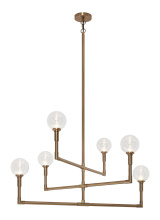 Matteo C64806AGCL - Candlestix Aged Gold Brass Chandelier