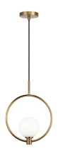 Matteo C71301AGOP - Averley Aged Gold Brass Pendant