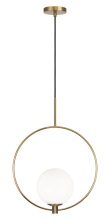 Matteo C71311AGOP - Averley Aged Gold Brass Pendant