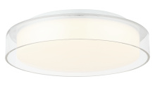 Matteo M14614WHCL - Callum White + Clear Flush Mounts