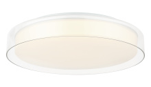 Matteo M14618WHCL - Callum White + Clear Flush Mounts
