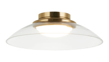 Matteo M16411AGCL - Luna Aged Gold Brass Flush Mounts