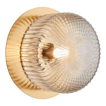 Matteo Lighting S01301AGCL - Knobbel Aged Gold Brass Wall Sconce