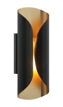 Matteo S01612MB - Ripcurl Matte Black Wall Sconce